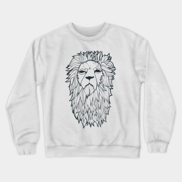 The Lion Crewneck Sweatshirt by DoodlesAndStuff